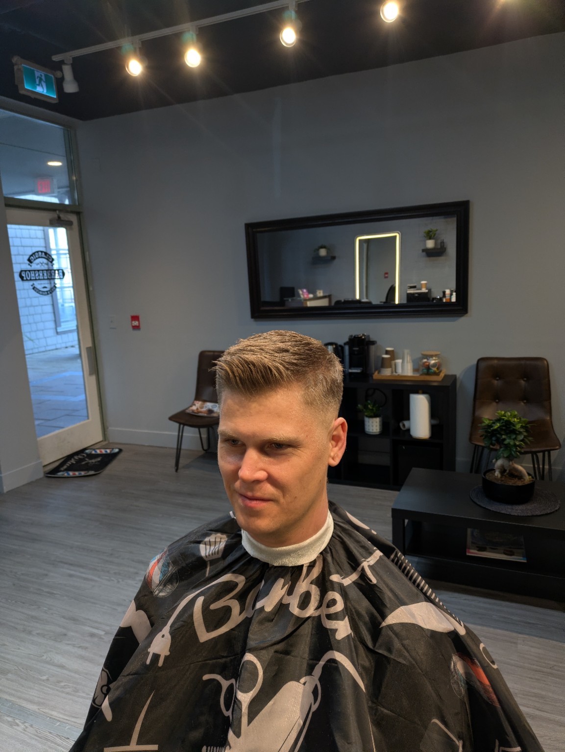 Barber haircut result