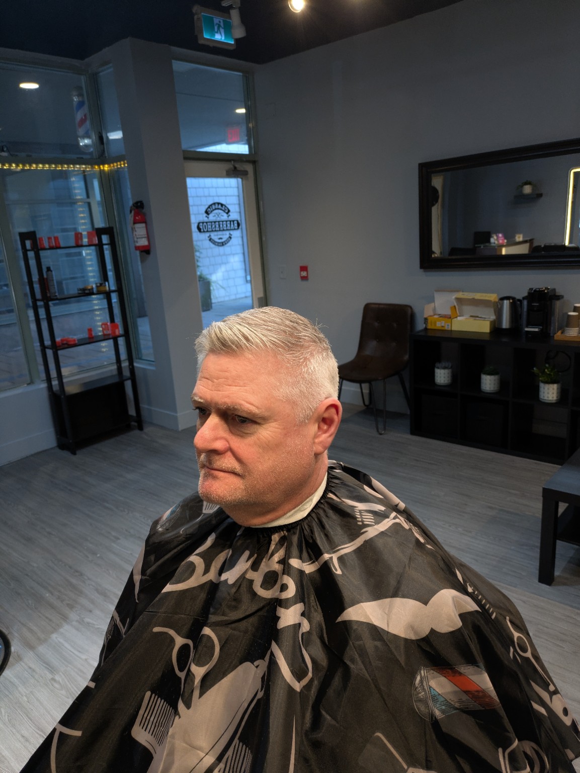 Barber haircut result