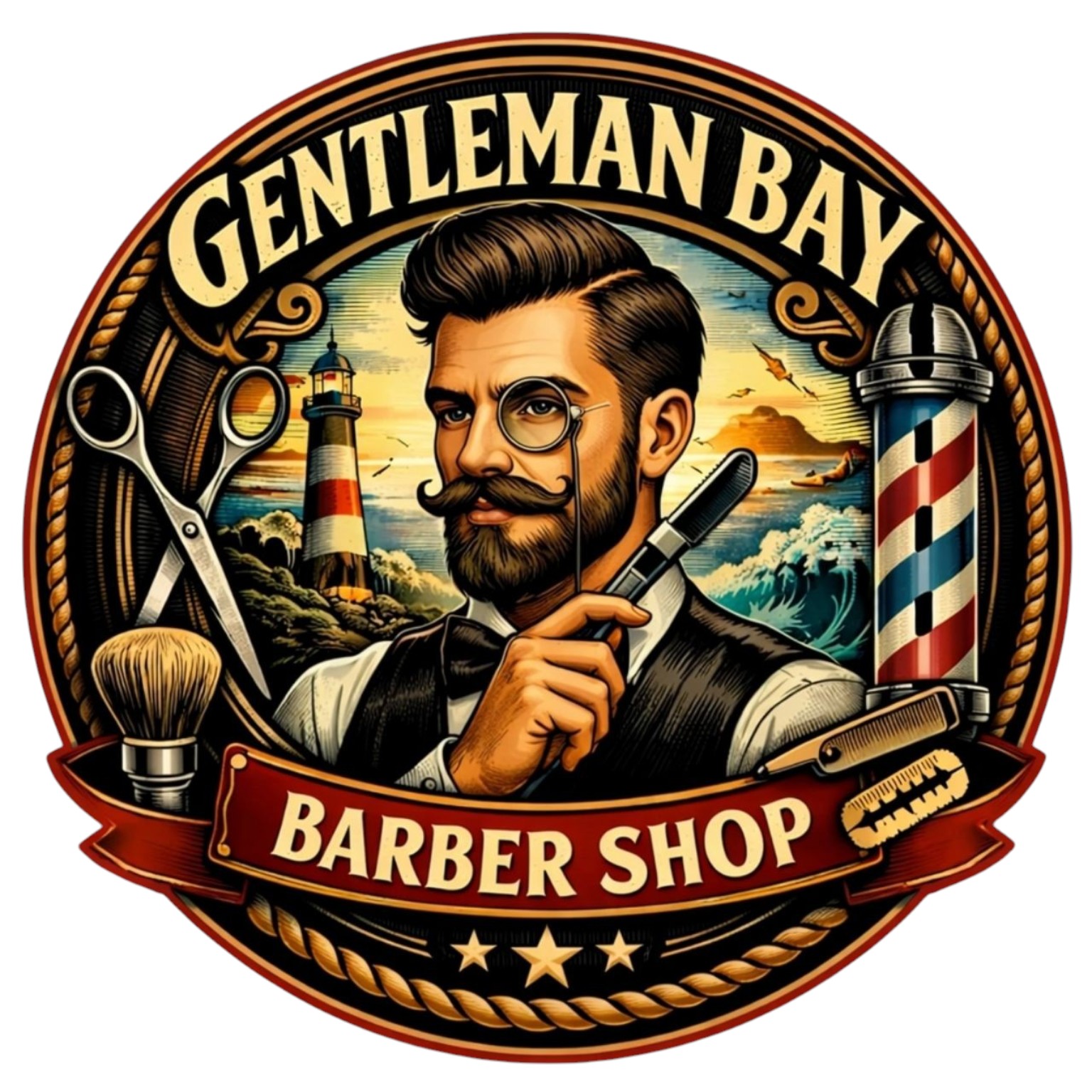 Gentleman Bay Barbershop logo